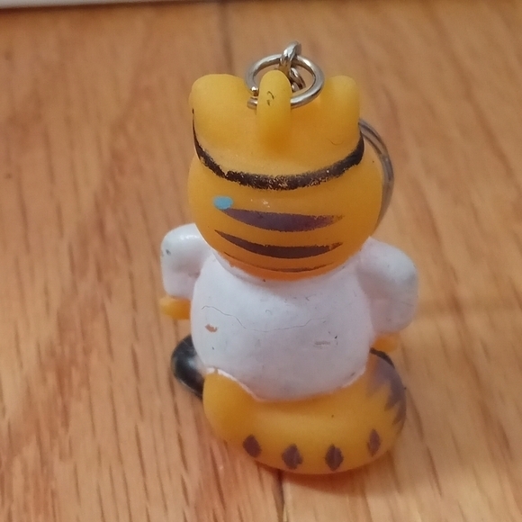 Vintage Gao Nanbei Garfield Fat Cat Tiny Keychain Squishy Doctor Outfit‎ 1.75" - Picture 5 of 7